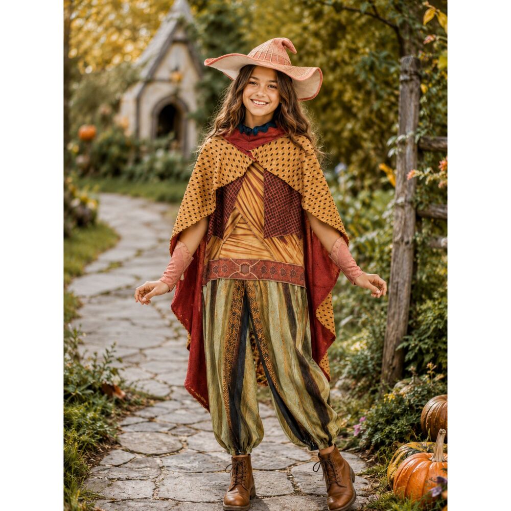 Raya And The Last Dragon Costume Disney- Cape, one piece hat and cuffs Halloween